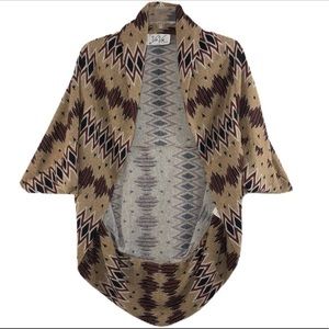 Va Va by Joy Han Boho Batwing Open Cardigan